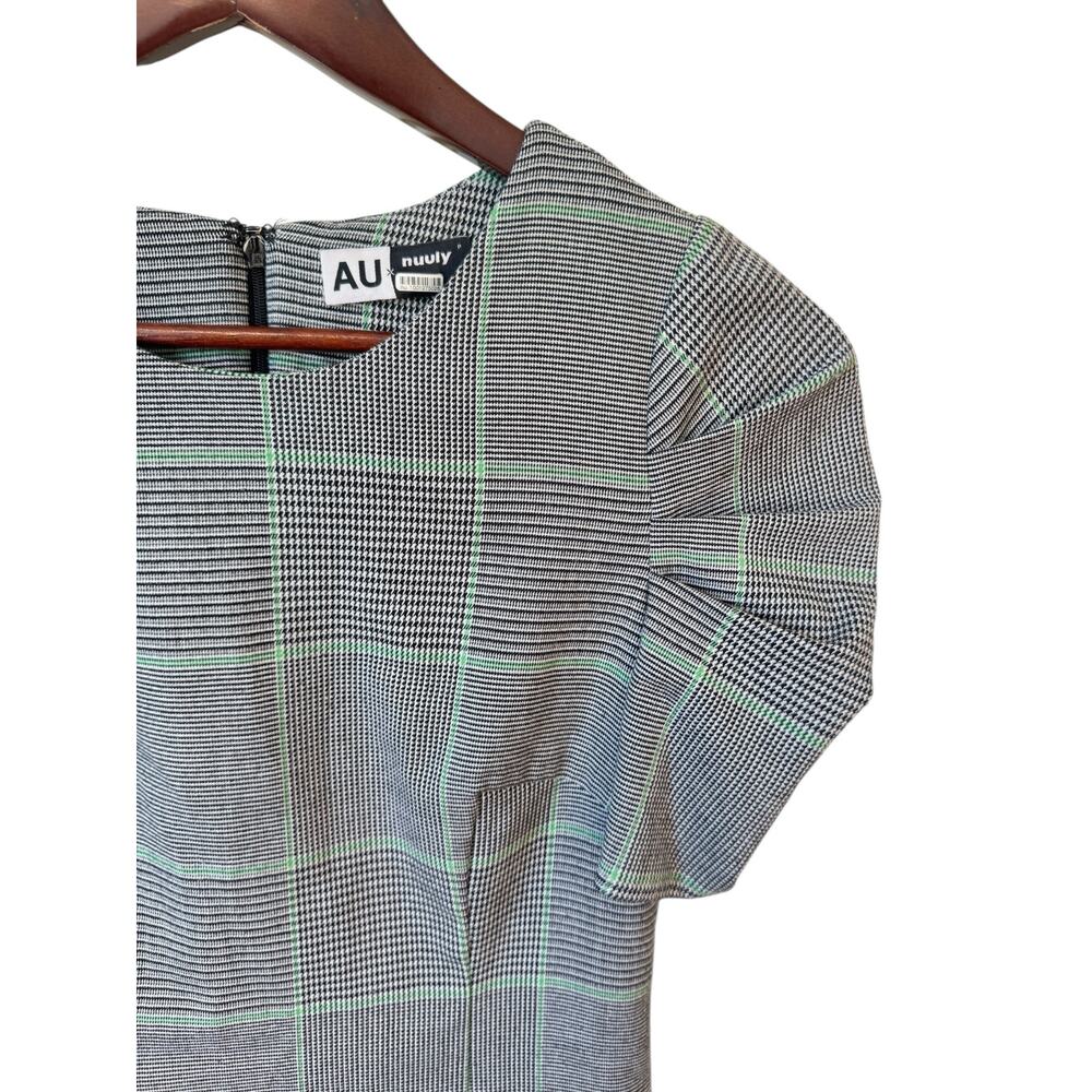AMANDA UPRICHARD x NUULY Westwick Dress Small Petite Plaid Puff Sleeve Academia - Picture 4 of 10